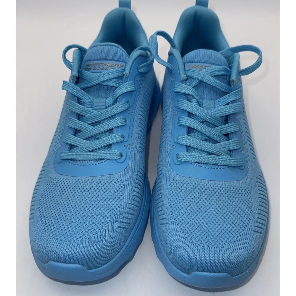 NEW Skechers 9.5 Womens BOBS Sport Squad Chaos Cool Rythms Shoes‎ Aqua #5614